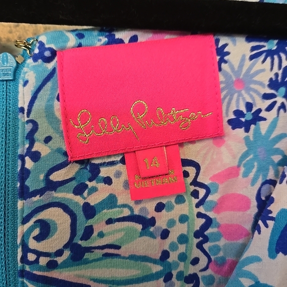 Lilly Pulitzer Minka Maxi Dress Blue Grotto Commotion In The Ocean 14 - Picture 6 of 7